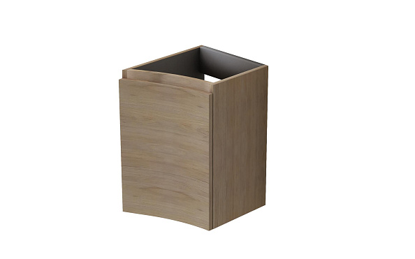 Шкафчик подвесной с одной распашной створкой, правый Cezares Vague 340х410х550, Rovere Tabacco (54835)