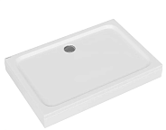 Поддон акриловый, прямоугольный, с ножками и съемной панелью. БЕЗ СИФОНА. 110*90*15