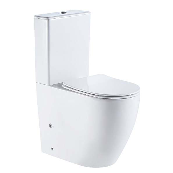 Унитаз-компакт AZARIO MIRADA 655х385х920 напольный, в комплекте с бачком и сиденьем микролифт (AZ-1289A)