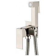 Гигиенический душ со смесителем встраиваемый Grocenberg GB002NK, никель