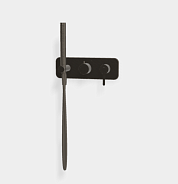 Смеситель для душа Fima Carlo Frattini Snap, на 2 потребителя, брашированный черный хром (F3129WX2CS)