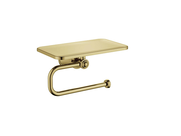 Держатель туалетной бумаги Cezares Liberty, брашированное золото (CZR-F-8989-BORO1)