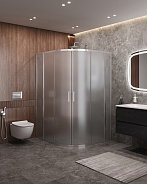Душевой уголок Cezares Molveno 130x120x195 мм, полукруглый, хром (MOLVENO-RH-22-130/120-P-Cr)