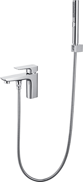 AQ1044CR ВЕГА смеситель врезной на борт ванны на 1 отв.