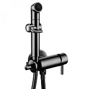 LM7166BL "SOLO" Смеситель с гигиеническим душем, встраиваемый, черный