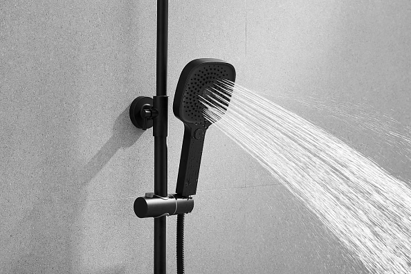 Душевая система Shevanik S9736H, черный