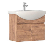 Тумба с раковиной подвесная VIGO Wing tp.WIN.BAL.60.2D дуб золотой, 60 см