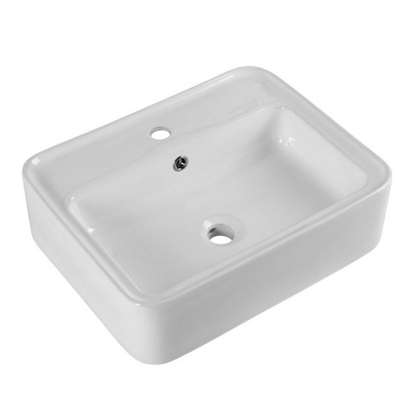 Раковина накладная керамическая BelBagno 520х420 прямоугольная, белый глянцевый (BB1367)