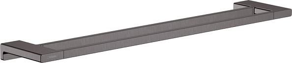 Двойной полотенцедержатель HANSGROHE AddStoris Шлифованный чёрный хром (41743340)