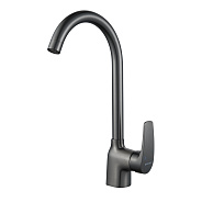 Смеситель для кухни Shevanik S5053T, оружейная сталь