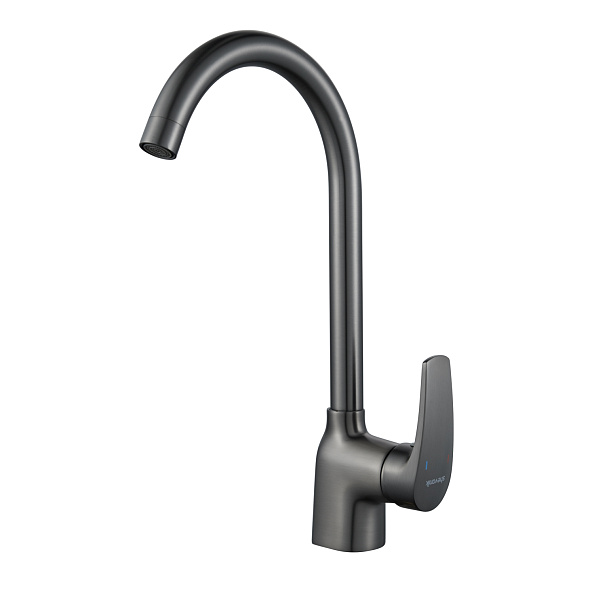 Смеситель для кухни Shevanik S5053T, оружейная сталь