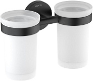 AQ4117MB ЕВРОПА стакан с держателем двойной, матовый черный