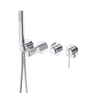 Смеситель для ванны настенный 4 отверстия DQ Bonn хром (DA1704801)