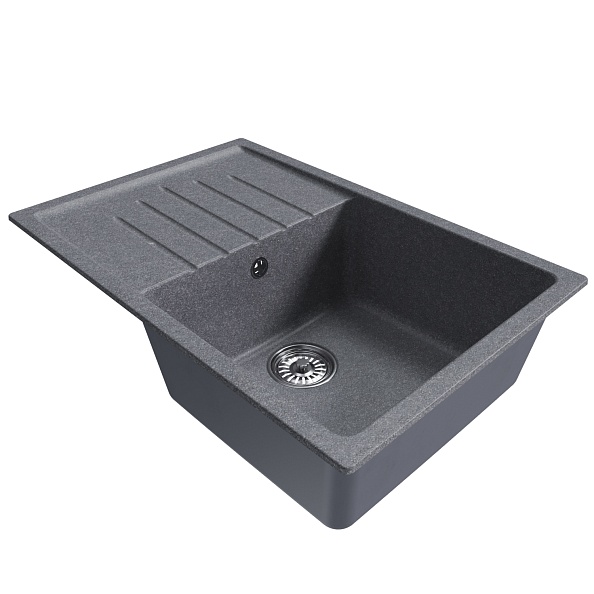Мойка MIXLINE ML-GM19 с крылом  графит (342) 750*495*200мм NEW (551988)