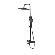 Душевая система с термостатом Esko Black STT3054Black/STT3054B, черный
