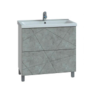 Тумба с раковиной напольная VIGO Geometry 016 бетон, 70 см