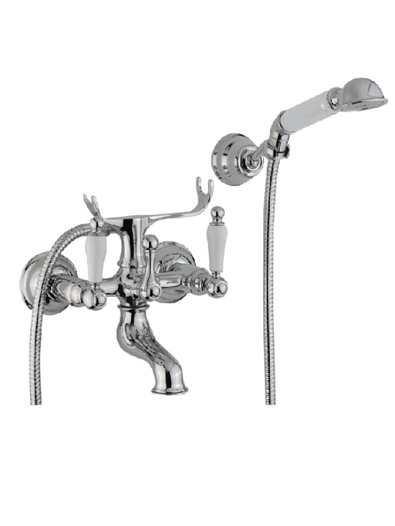 Смеситель для ванны и душа Cisal Arcana Toscana, хром/керамика (TS00012021)
