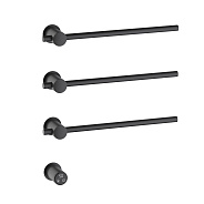 Полотенцесушитель электрический, встроенный Timo Saona черный (030/03SM)