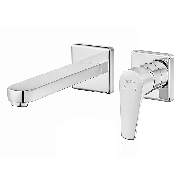 Смеситель для раковины E.C.A NIOBE 2 отв. внешняя часть) (102167613EX-KK)