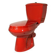 43360110202 Унитаз-компакт "Элисса" Стандарт/ красный, нижний подвод воды, косой выпуск (старый арт. 43360130202)
