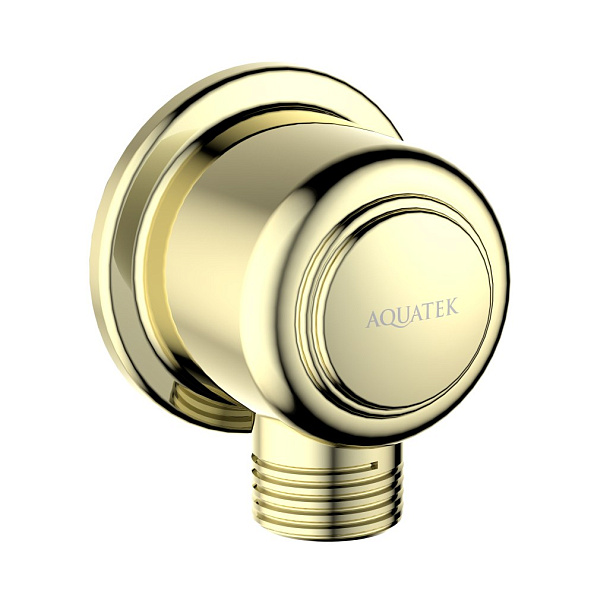 Шланговое подсоединение AQUATEK КЛАССИК, полир. золото AQ2461PG