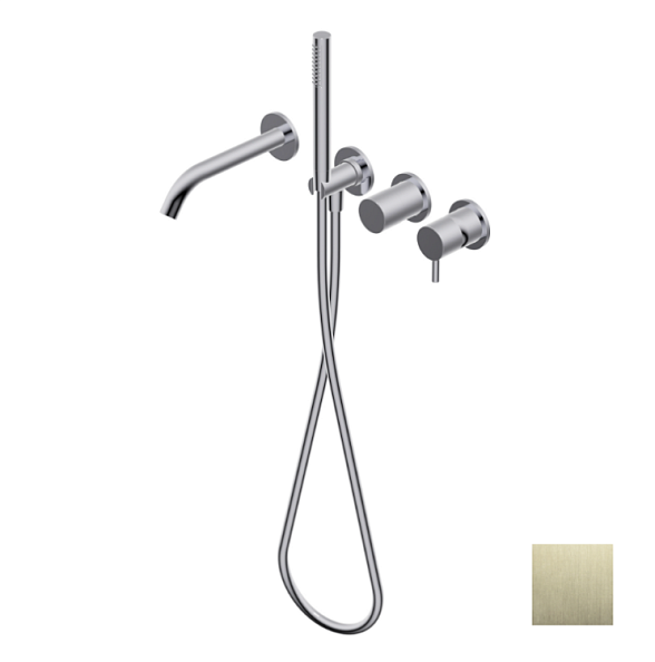 Смеситель для душа Ritmonio Diametro35 S, на 2/3 потребителя, Brushed champagne PVD (PR52EC201F46)