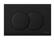 E36496-BL (020D) Панель смыва Черная (клавиши круглые)