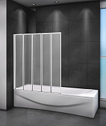Шторка на ванну Cezares Relax 120x140 мм, прямоугольная, хром (RELAX-V-5-120/140-P-Bi-L)