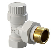 Вентиль термостатический Kohr 3/4" угловой, белый (KTC 0034W)