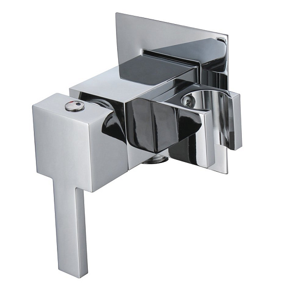 Смеситель для душа и гигиенического душа со штуцером с держателем Cezares Czr, хром (CZR-DA2-01)