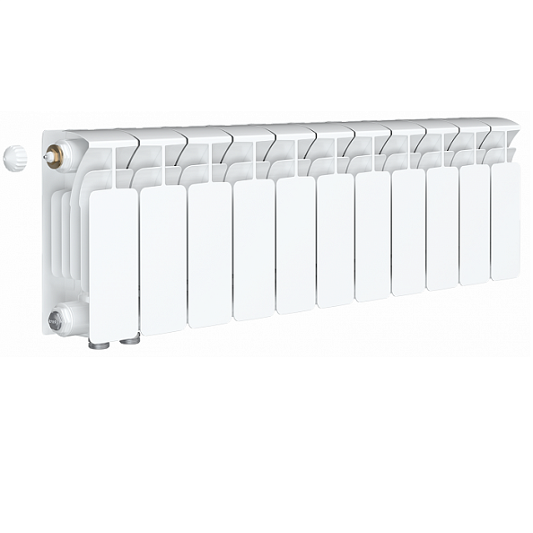 Биметаллический радиатор Rifar Base Ventil 200, 11 секций, с нижним левым подключением