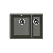 Мойка кухонная иск. камень Флорентина "Вега 335/160" 550х420х217/147 черный FG подстольная (22.325.D