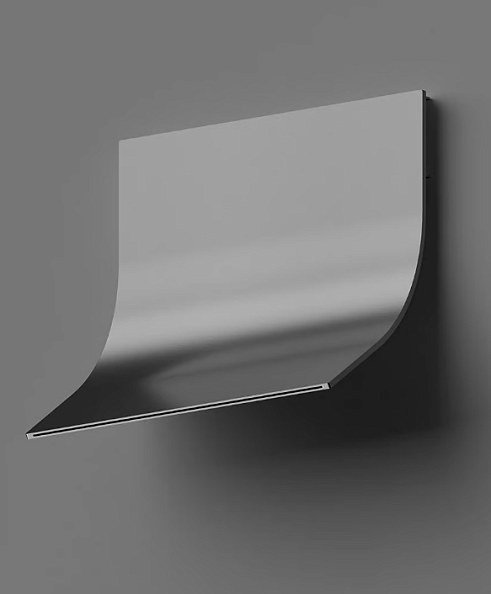 Излив Quadro design Complements, сталь брашированная (BV007 AS)