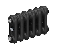 Стальной трубчатый радиатор Rifar Tubog 2018 B1, 6 секций антрацит, боковое подключение