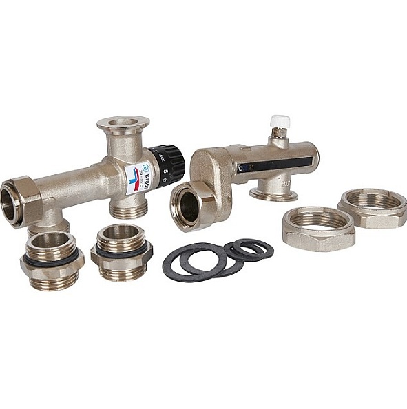 STOUT Насосно-смесительный узел с термостатическим клапаном, без насоса (SDG-0120-001000)