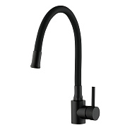 Смеситель для кухни с гибким изливом FRAP F40994-6, черный