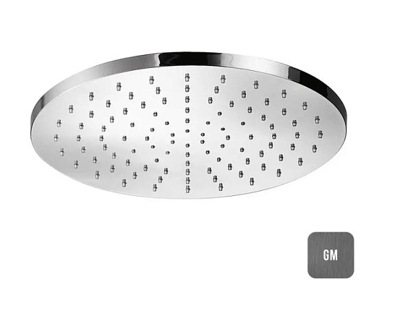 Верхний душ Almar Shower Heads Emotion, 300х300, Brushed PVD Gun Metal (E044040.GM)