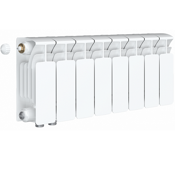 Биметаллический радиатор Rifar Base Ventil 200, 8 секций, с нижним левым подключением