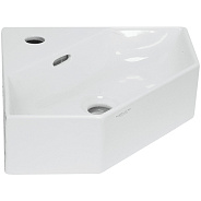 LINE 35 Умывальник угловой ВКС Белый S1 (WB.CR/Line/35-C/WHT.G/S1)