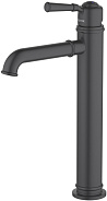 AQ1504MB КЛАССИК смеситель для раковины 235, без донного клапана, матовый черный
