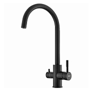 Смеситель для кухни с подключением фильтра Esko Kitchen K22 B, черный