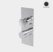 Смеситель для душа Fima Carlo Frattini Fimatherm, на 2/3 потребителя, черный матовый (F5609X7XNS)