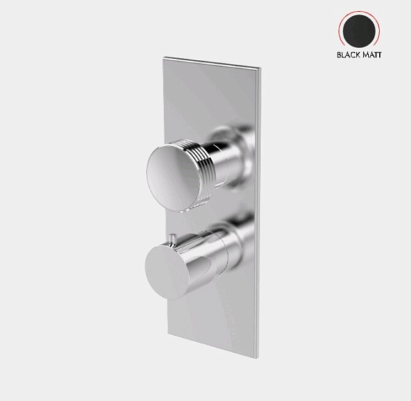 Смеситель для душа Fima Carlo Frattini Fimatherm, на 2/3 потребителя, черный матовый (F5609X7XNS)