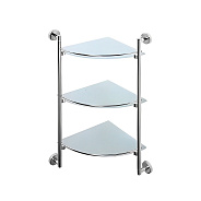 Полка стеклянная D-Lin D263100, хром