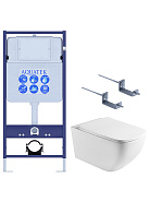 SET AQUATEK МЕДЕЯ T (рама AQUATEK Standard INS-0000012 + крепеж KKI-0000002 +унитаз AQ1537T-00 МЕДЕЯ Унитаз подвесной, с тонким сиденьем soft-close)