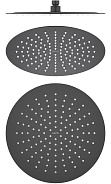 AQ2075MB круглый верхний душ 300*2 мм, матовый черный