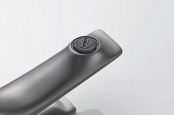 Смеситель для раковины Shevanik S9101T, оружейная сталь