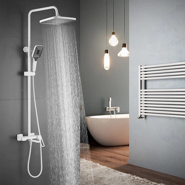 Душевая система Shevanik S6836C, белый