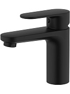 AQ1810MB НИКА смеситель для раковины 90 без донного клапана, матовый черный
