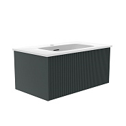 Тумба под раковину подвесная La Fenice Terra FNC-01-TER-G-80, серо-зеленая